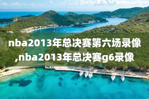 nba2013年总决赛第六场录像,nba2013年总决赛g6录像