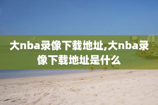 大nba录像下载地址,大nba录像下载地址是什么