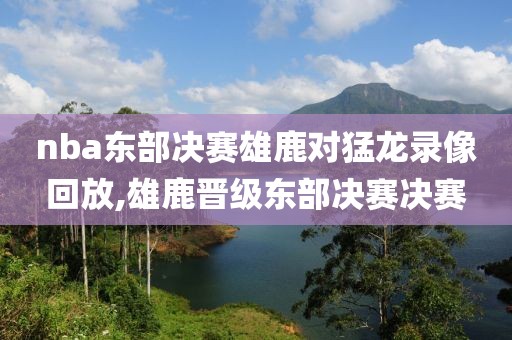 nba东部决赛雄鹿对猛龙录像回放,雄鹿晋级东部决赛决赛
