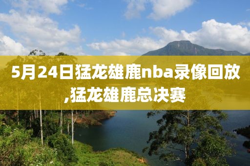 5月24日猛龙雄鹿nba录像回放,猛龙雄鹿总决赛