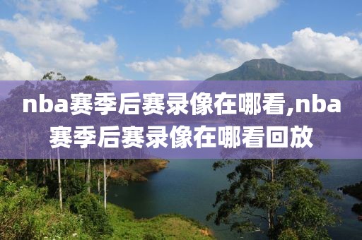nba赛季后赛录像在哪看,nba赛季后赛录像在哪看回放