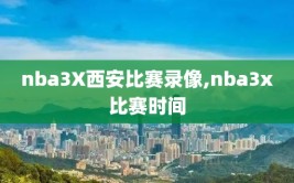 nba3X西安比赛录像,nba3x比赛时间