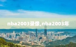 nba2003录像,nba2003年