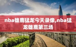 nba雄鹿猛龙今天录像,nba猛龙雄鹿第三场