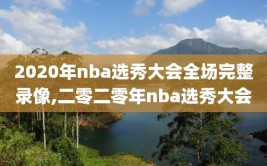 2020年nba选秀大会全场完整录像,二零二零年nba选秀大会