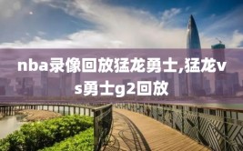 nba录像回放猛龙勇士,猛龙vs勇士g2回放