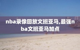 nba录像回放文班亚马,最强nba文班亚马加点