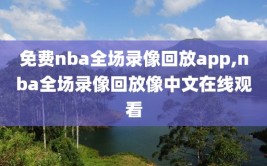 免费nba全场录像回放app,nba全场录像回放像中文在线观看
