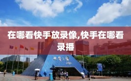 在哪看快手放录像,快手在哪看录播