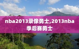 nba2013录像勇士,2013nba季后赛勇士