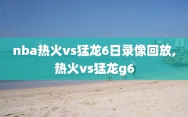 nba热火vs猛龙6日录像回放,热火vs猛龙g6