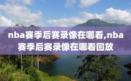 nba赛季后赛录像在哪看,nba赛季后赛录像在哪看回放