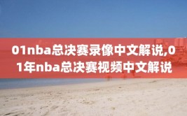 01nba总决赛录像中文解说,01年nba总决赛视频中文解说